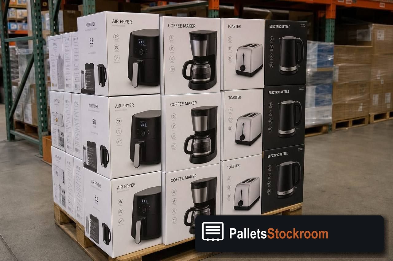 Small Appliance Pallets — Full pallet view
