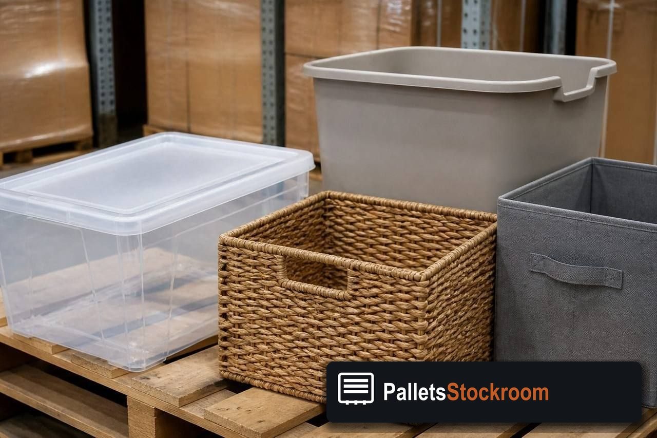 Storage & Organization Pallets — Contents / packed goods detail
