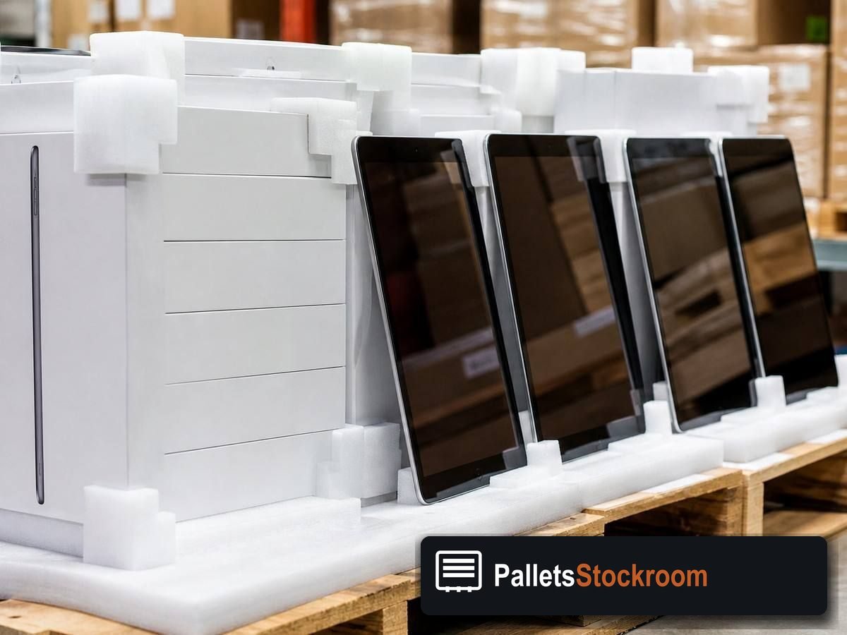 Tablet Pallets — Pallet inventory close-up