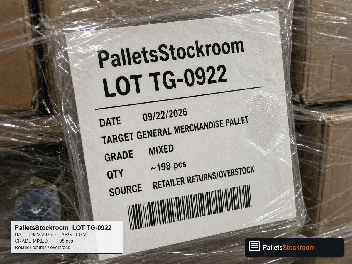 Target General Merchandise Pallets — Warehouse pallet / packing context