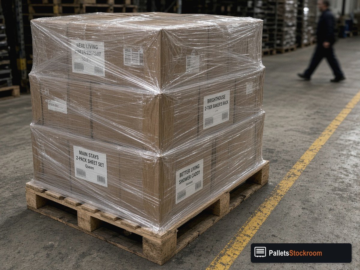 Target General Merchandise Pallets — Floor operations and lot presentation