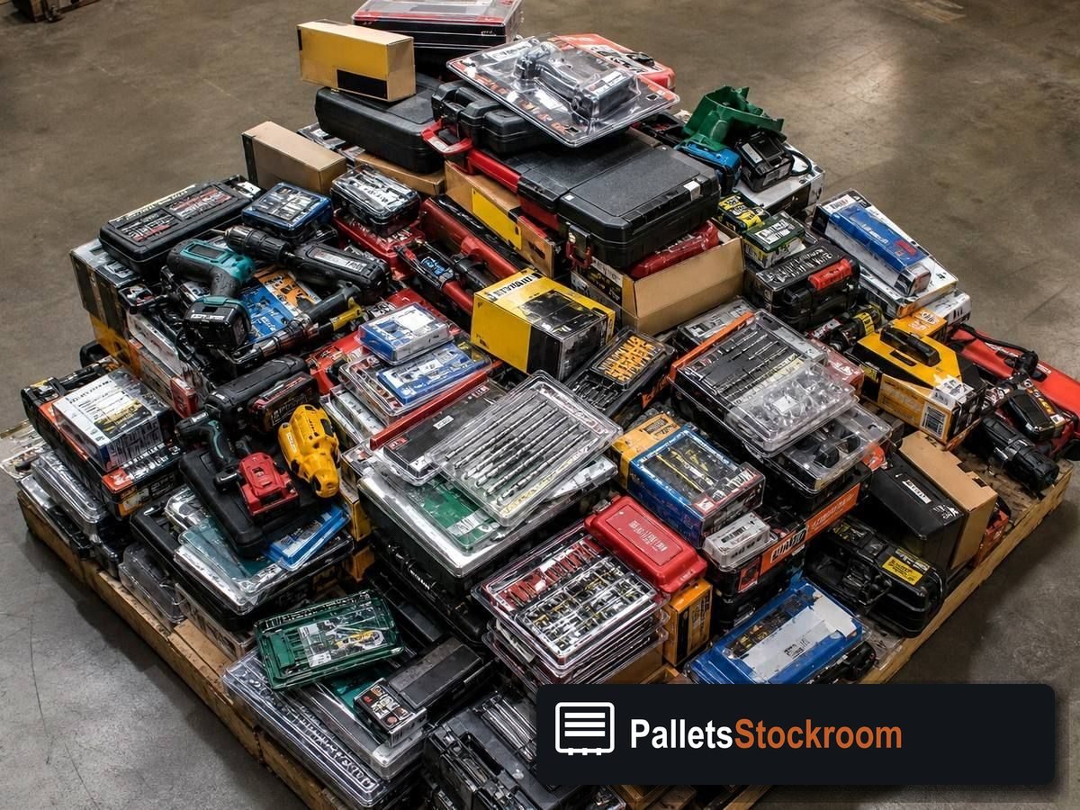 Tool Liquidation Pallets — Full pallet view