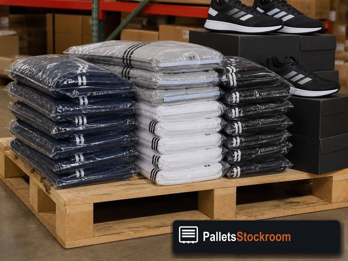 Under Armour Pallets — Pallet inventory close-up
