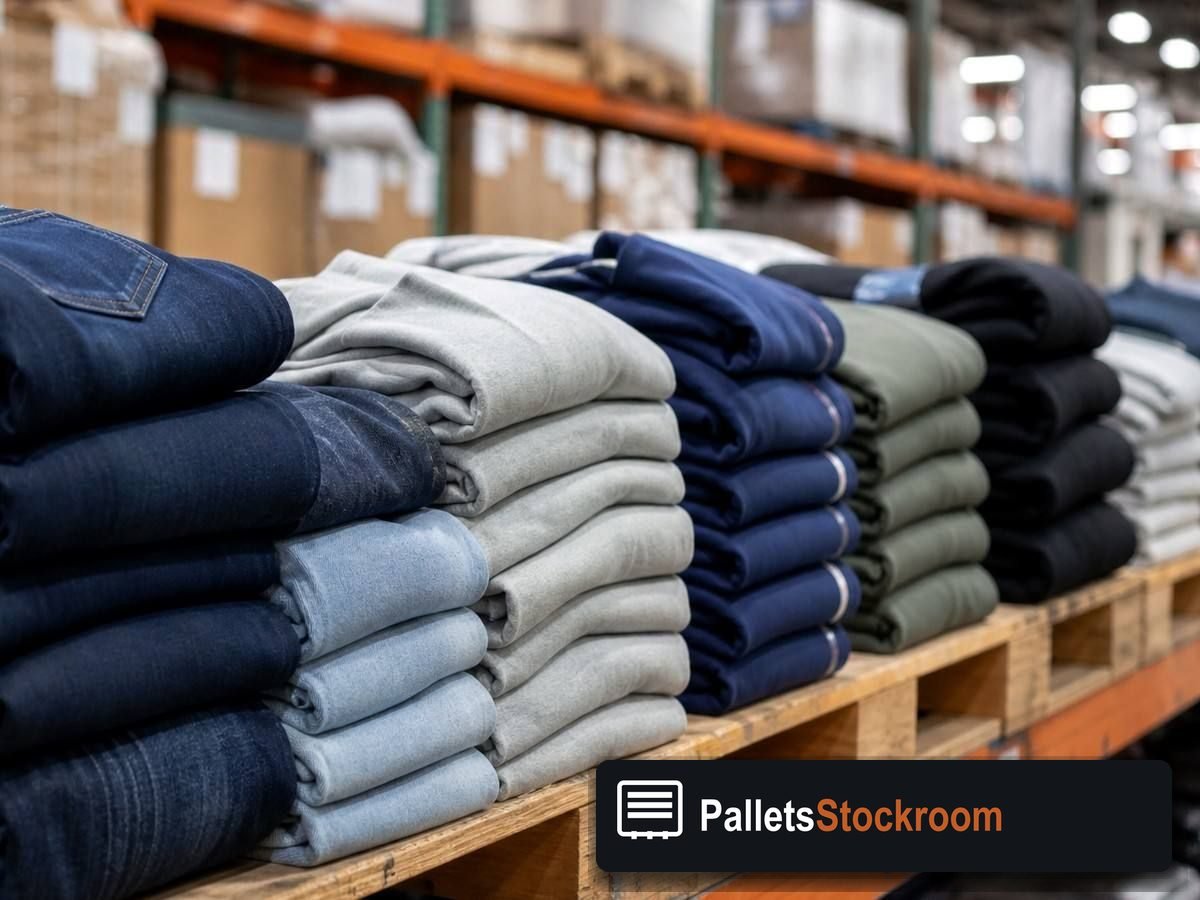 Wholesale Clothing Pallets — Full pallet view