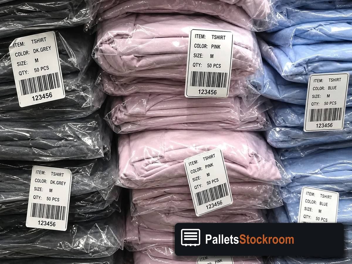 Wholesale Clothing Pallets — Warehouse / shipping context