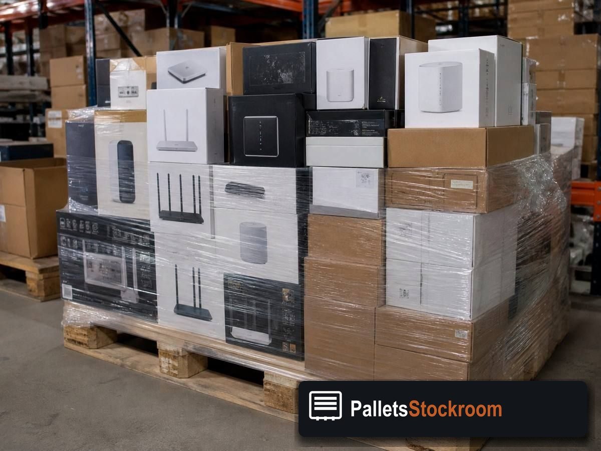 Wholesale Electronics Pallets — Full pallet view