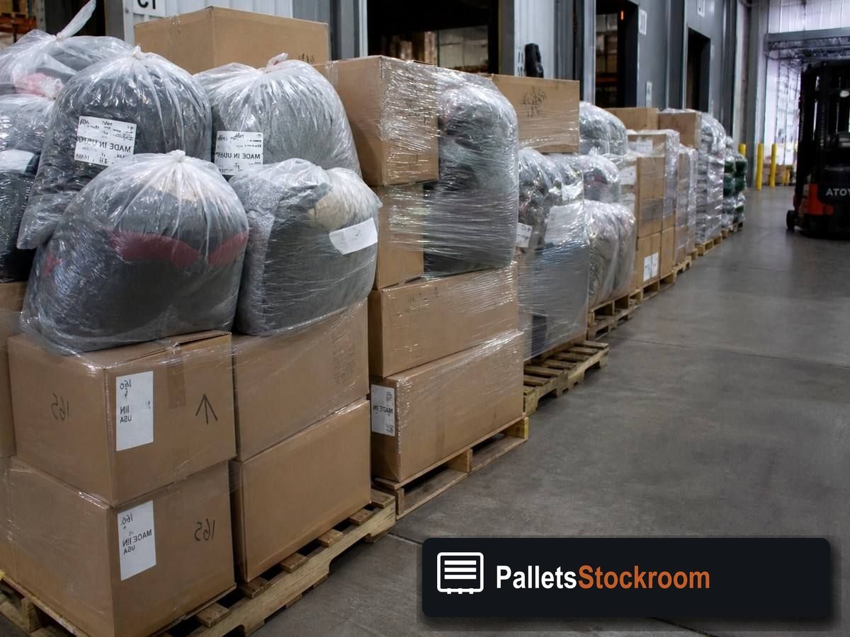 Women's Clothing Pallets — Warehouse / shipping context